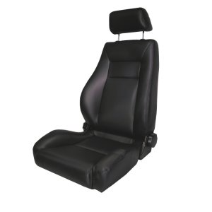 Jeep Wrangler Seat - Front - Rugged Ridge - Reclinable, High Back - Black Denim - `87-`02
